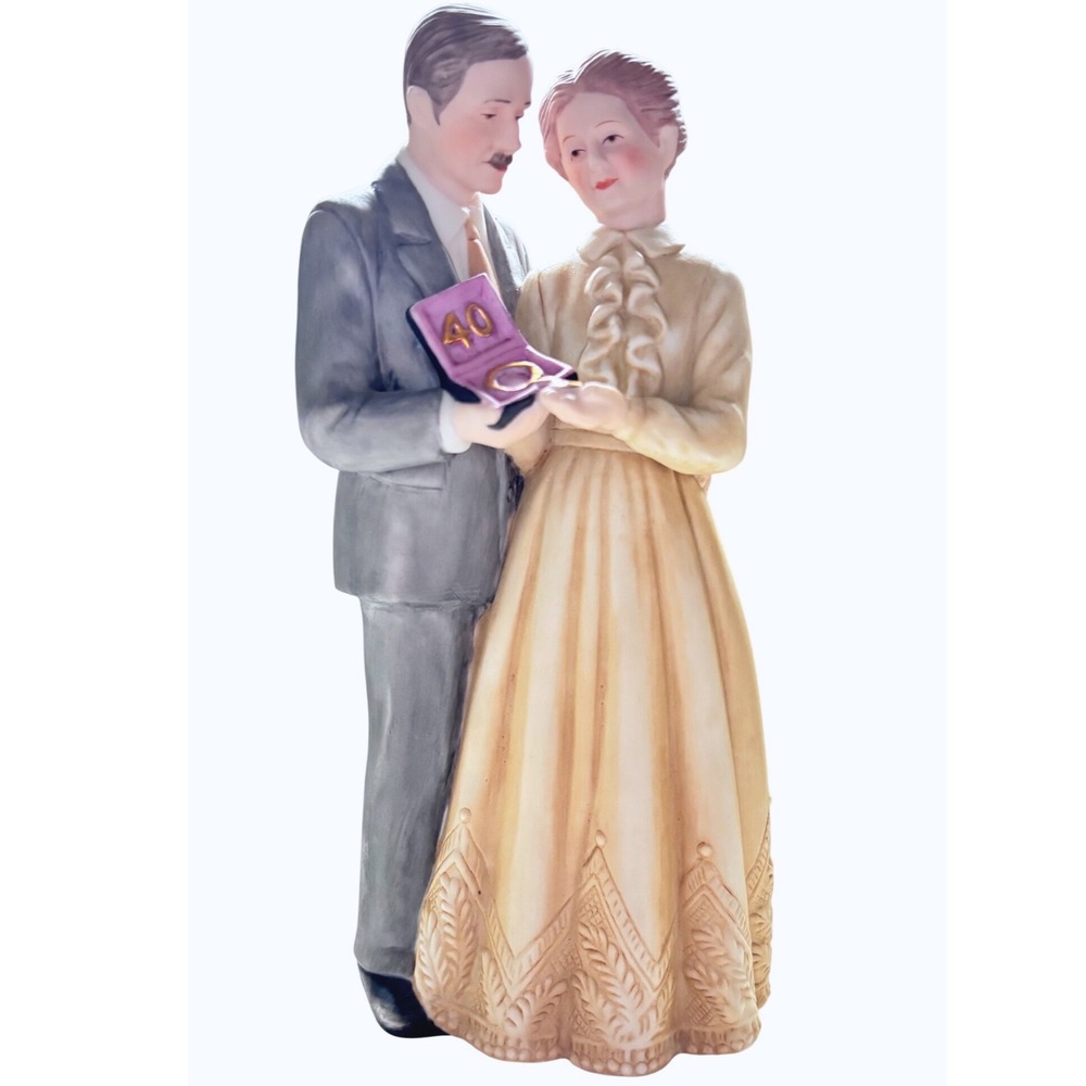 Vintage 1983 Enesco Treasured Memories Forty Years Together 40th Anniversary